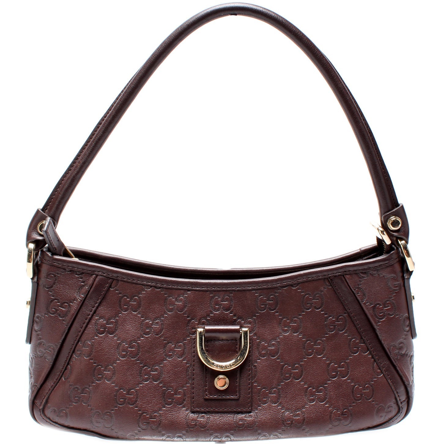 Gucci GG Abbey Pochette Leather Travel Bag