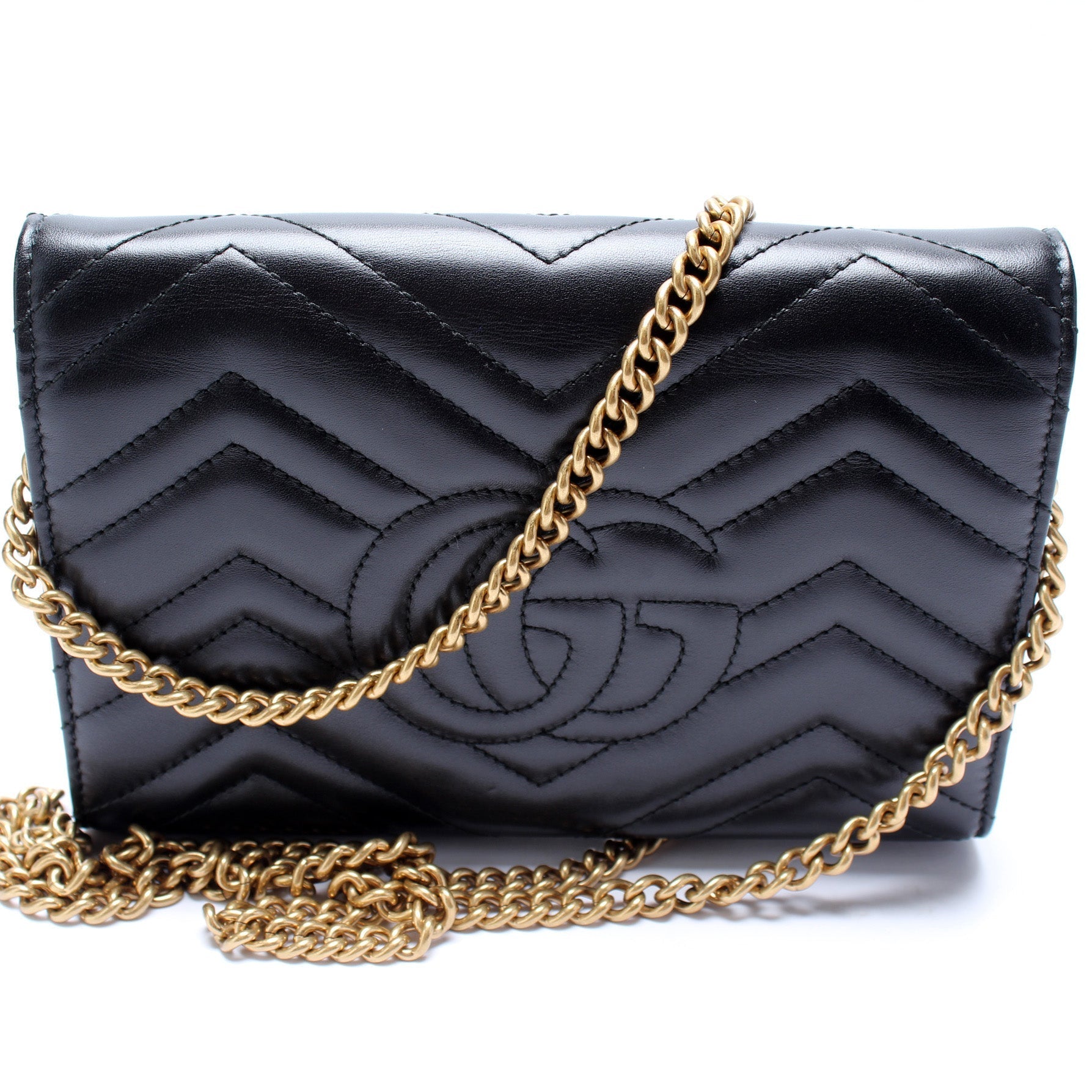 Gucci Marmont Chain Wallet Case Chain Wallet