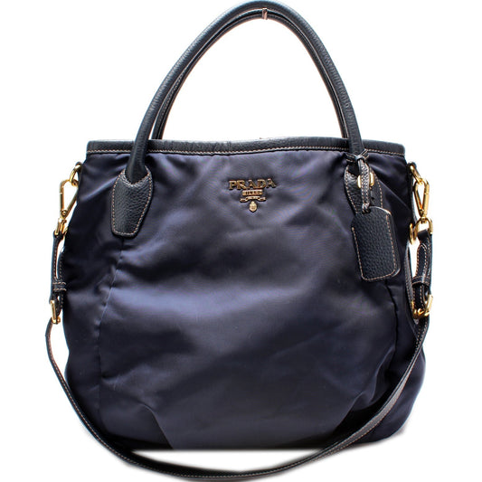 Prada Tessuto Sacca Manici Convertible Tote Bag Nylon