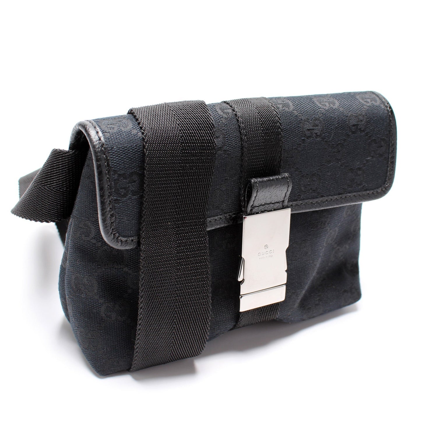 Gucci GG Buckle Canvas Small Belt Bag 2