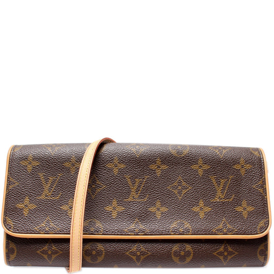 Louis Vuitton Pochette Twin GM Monogram Clutch Bag Monogram 9