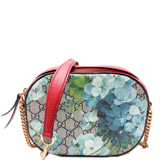 Gucci GG Supreme Blooms Mini Chain Travel Bag