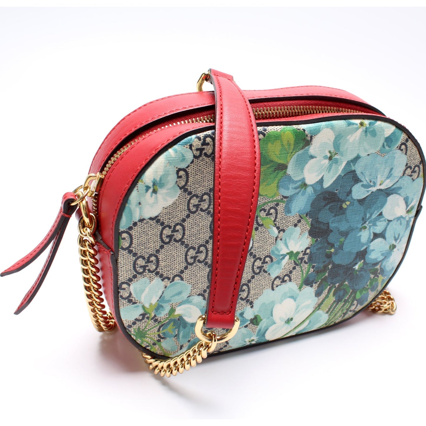 Gucci GG Supreme Blooms Mini Chain Travel Bag