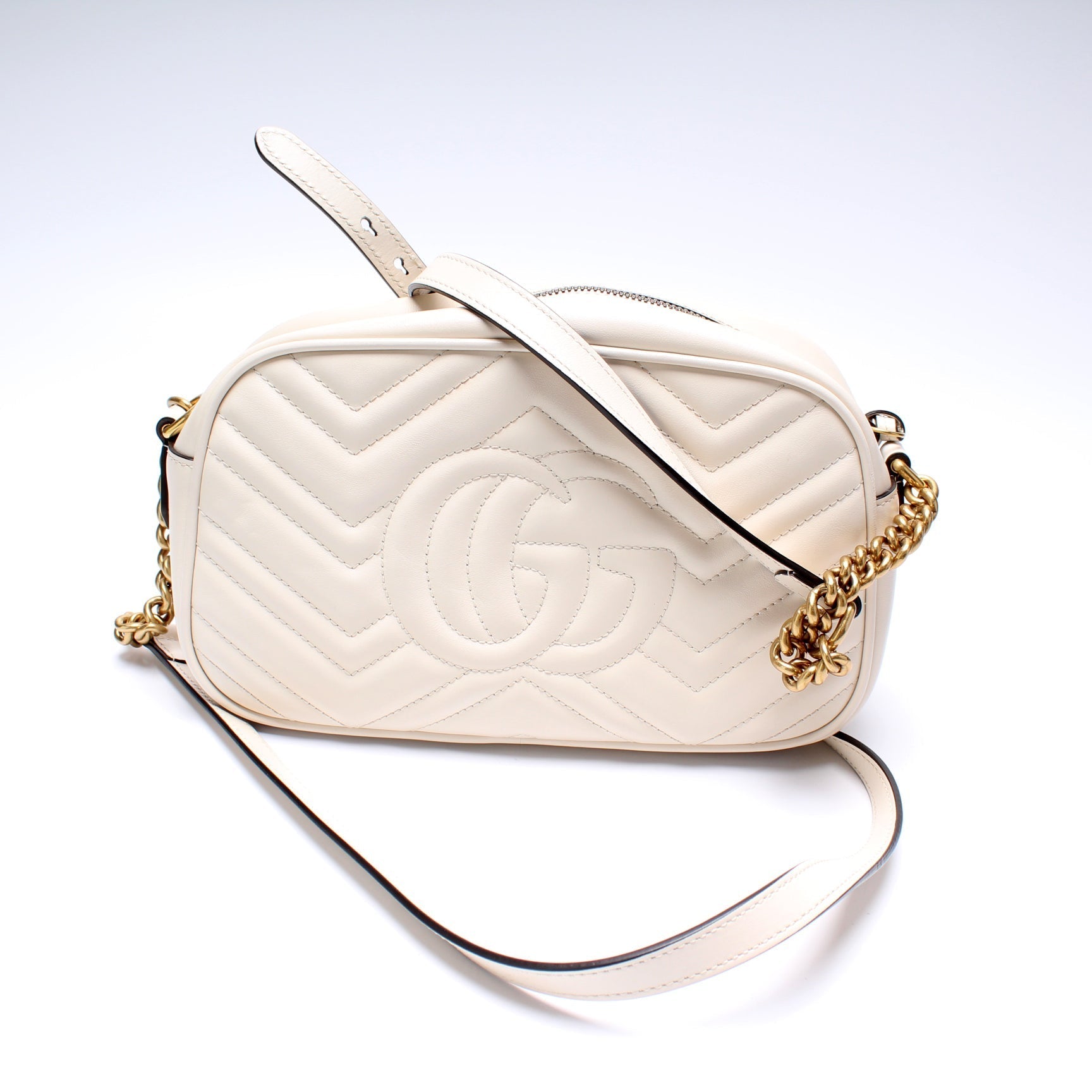 Gucci Marmont Camera Leather Small Crossbody Bag Bag 2