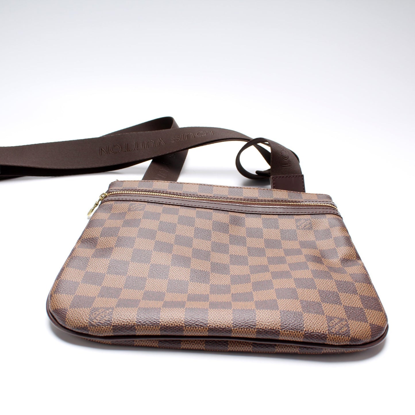 Louis Vuitton Pochette Bosphore Ebene Damier Clutch Bag Ebene 4