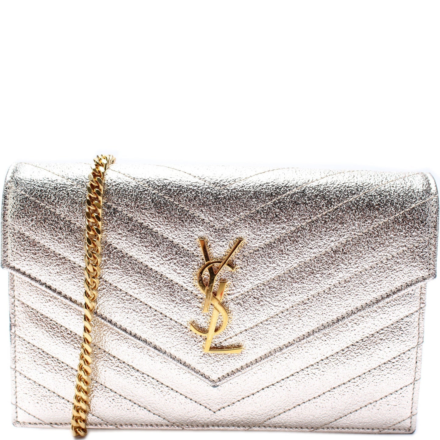 YSL Saint Laurent Envelope Wallet Bag Chain Travel Bag Chain Wallet 1