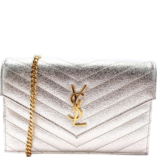 YSL Saint Laurent Envelope Wallet Bag Chain Travel Bag Chain Wallet 1