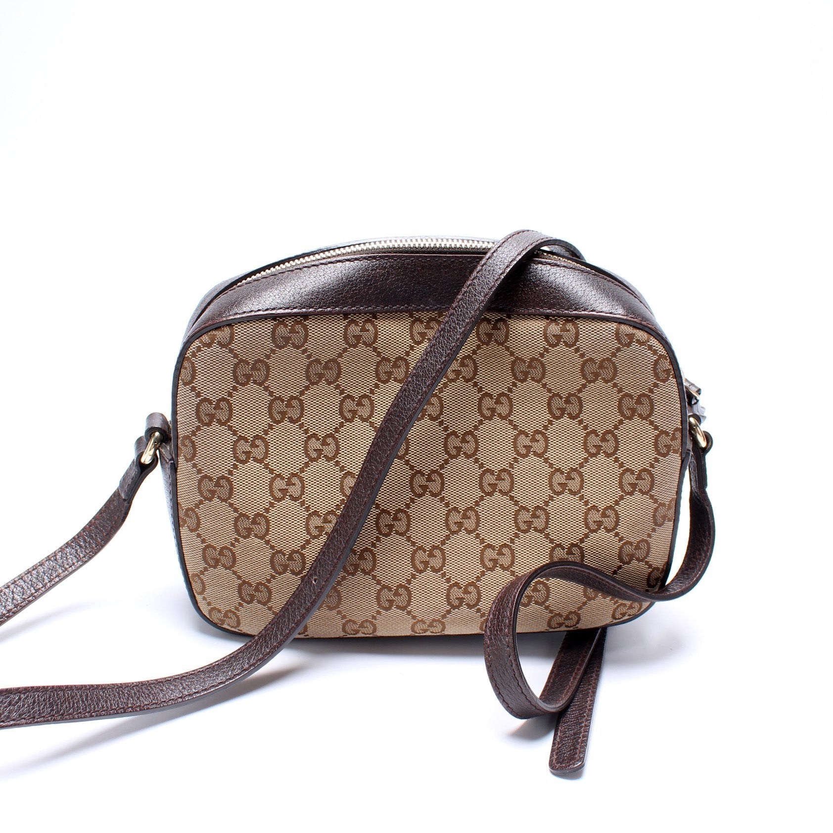 Gucci GG Bee Camera Canvas Crossbody Bag
