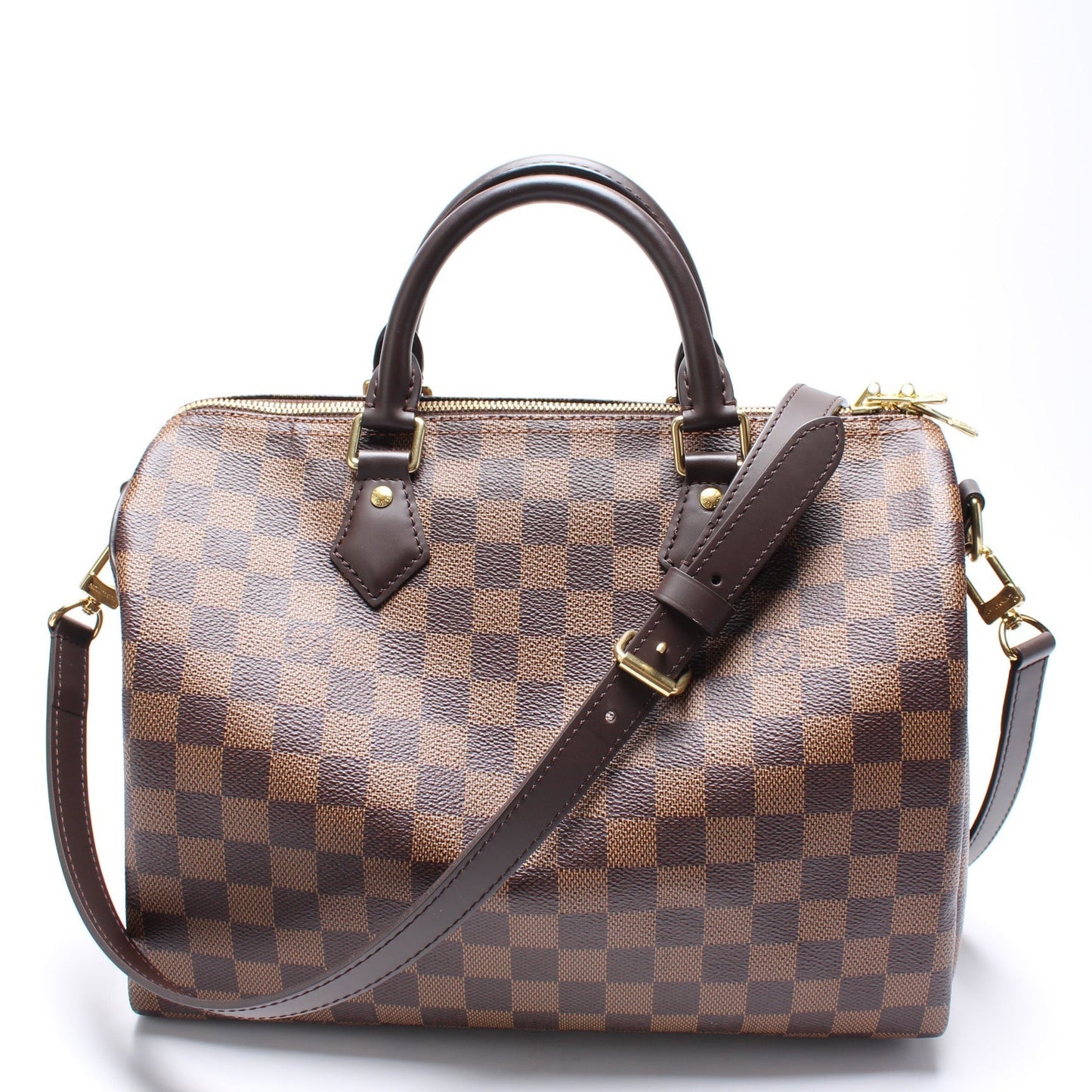 Louis Vuitton Speedy 30 Bandouliere Ebene Damier Handbag Ebene 14
