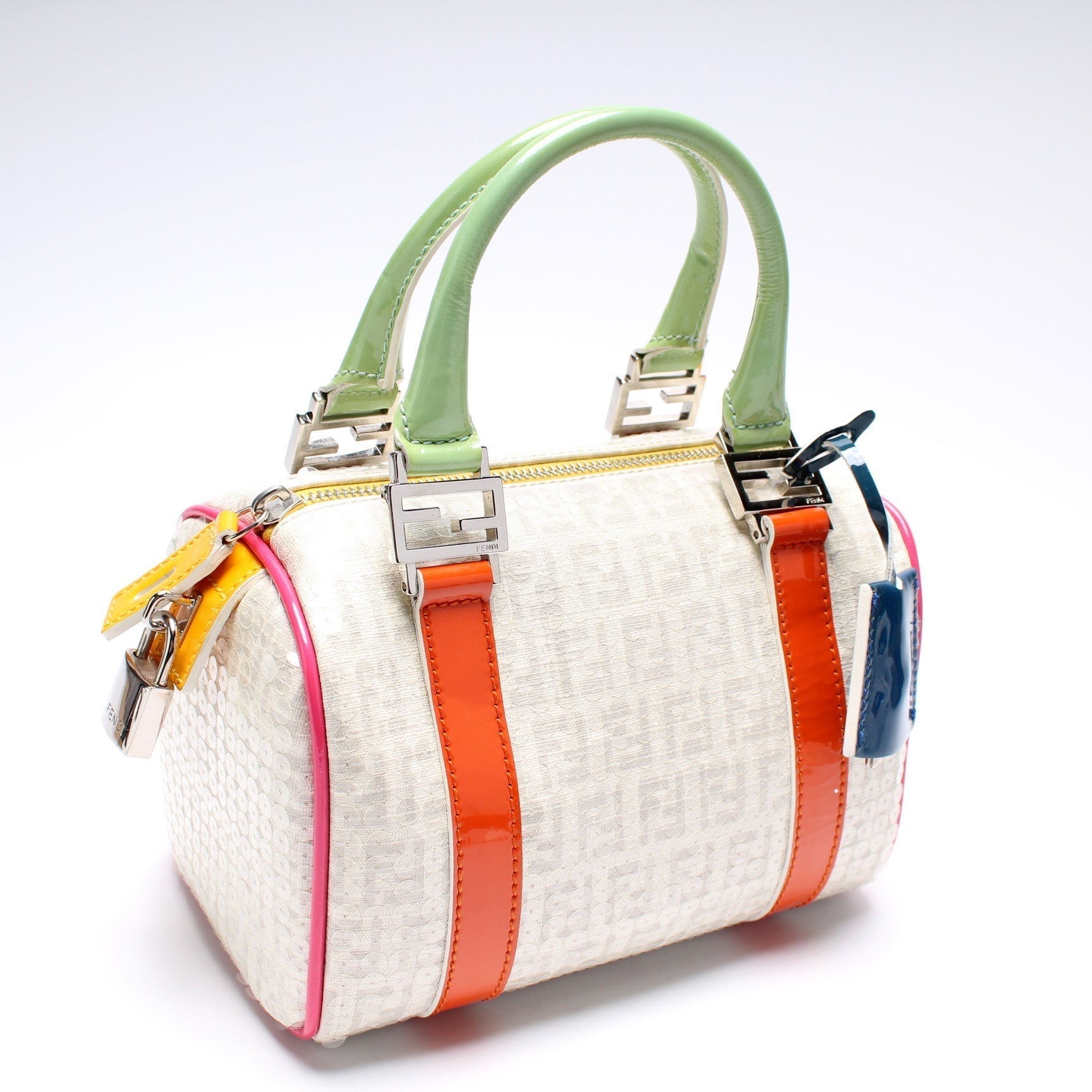 Fendi Sequin Boston Bag Mini Travel Bag