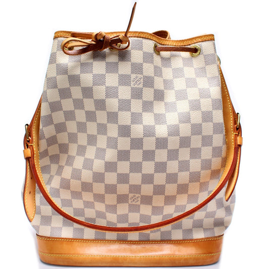 Louis Vuitton Noe Azur Damier Handbag