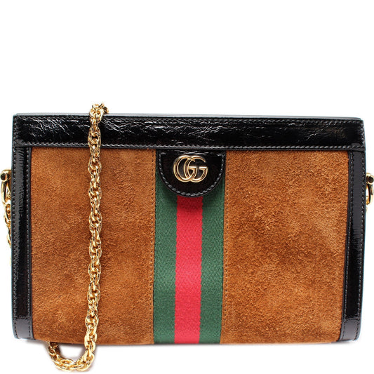 Gucci Ophidia Suede Small Shoulder Bag