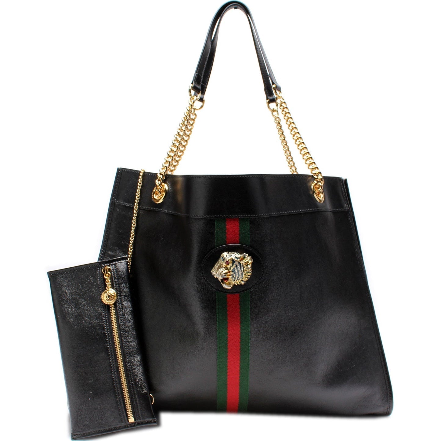 Gucci Rajah Leather Tote Bag Leather 4
