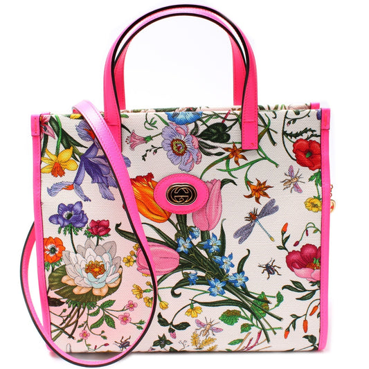 Gucci Flora Canvas Medium Tote Bag Medium 3
