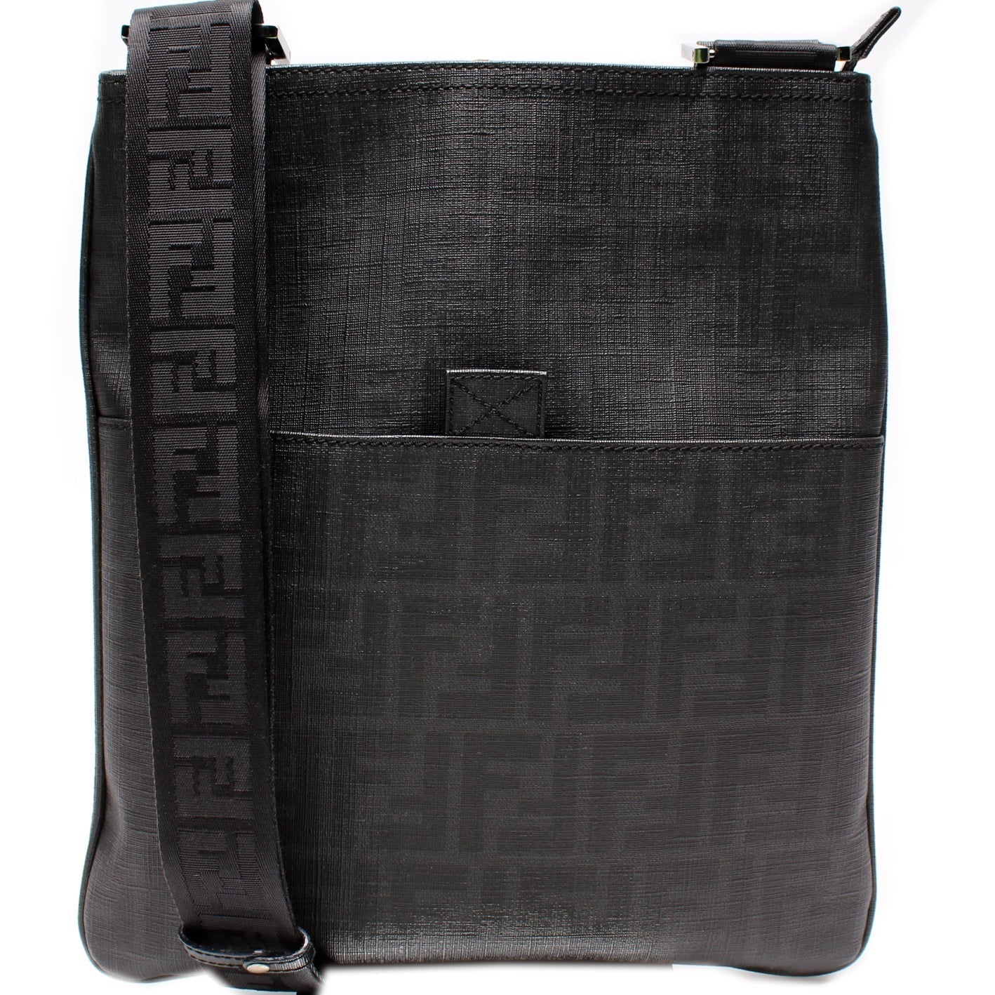 Fendi Spalmati Zucca Flat Messenger Bag Shoes