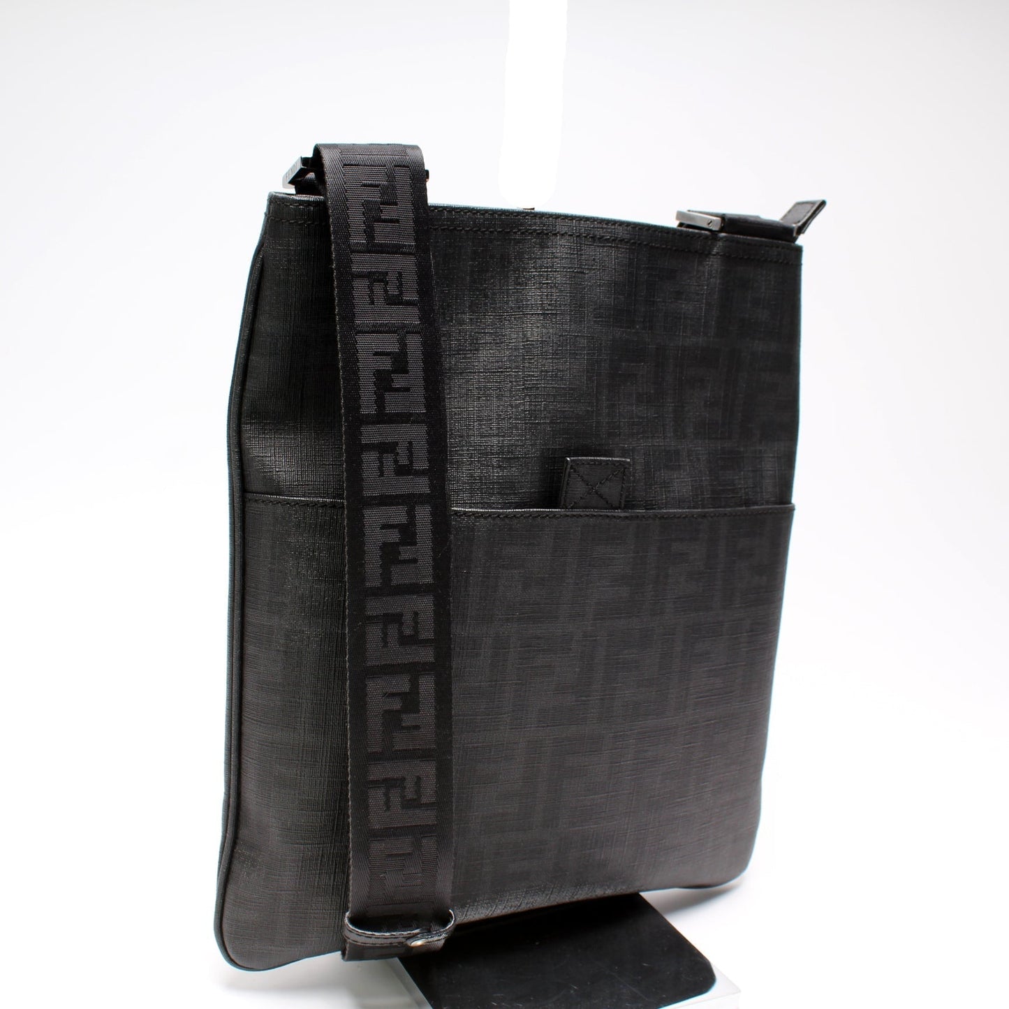 Fendi Spalmati Zucca Flat Messenger Bag Shoes