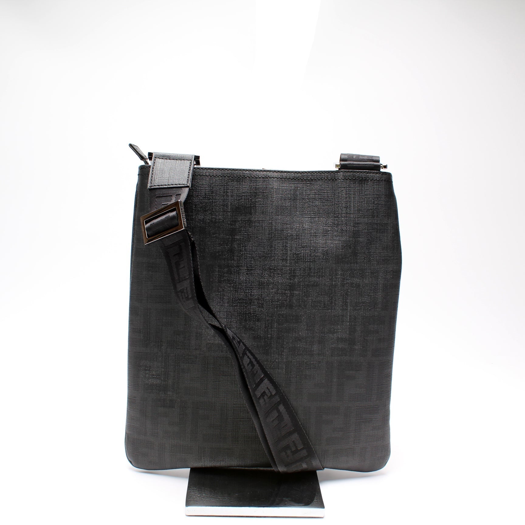 Fendi Spalmati Zucca Flat Messenger Bag Shoes