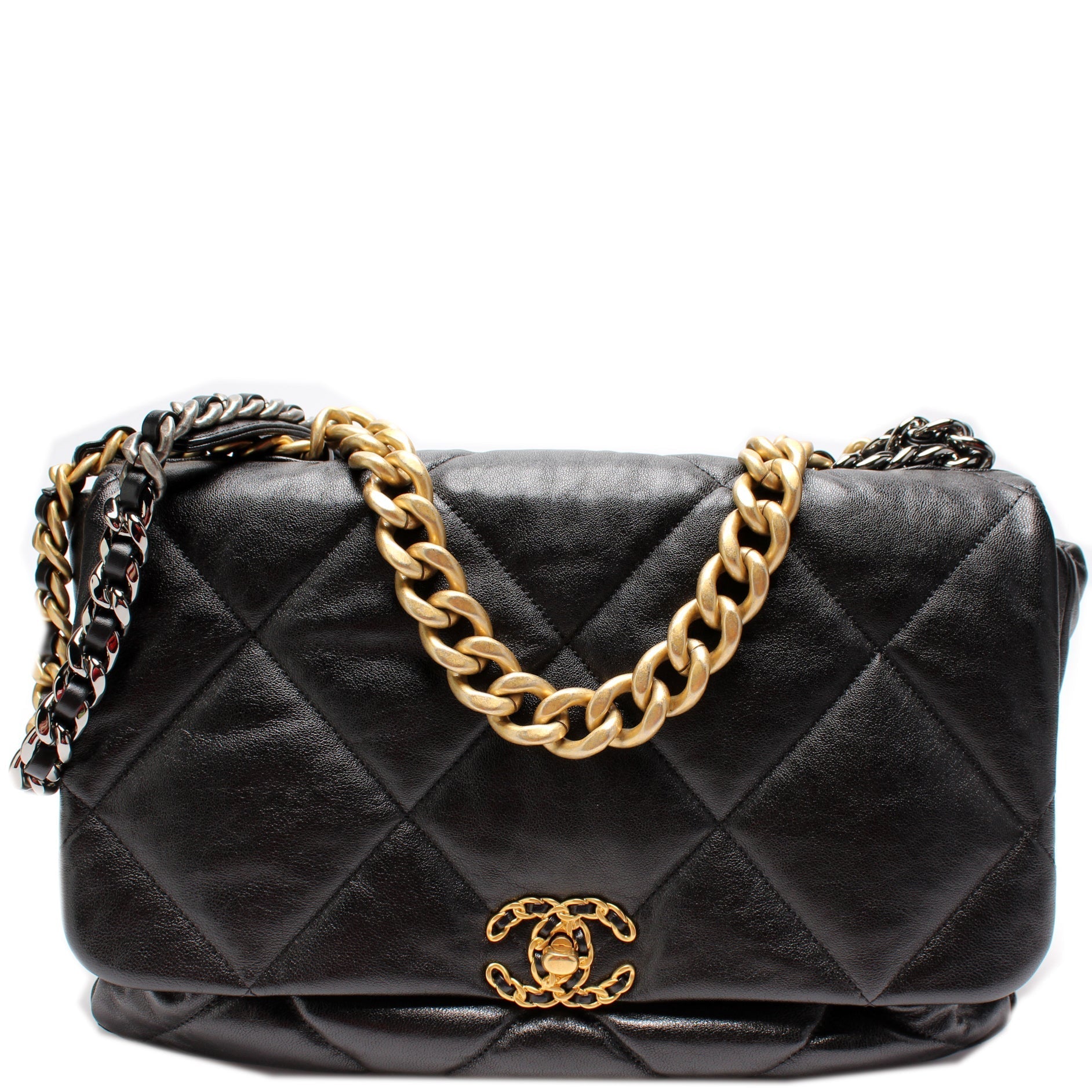 Chanel Quilted Goatskin 19 Maxi Flap 29M Handbag 29M 1