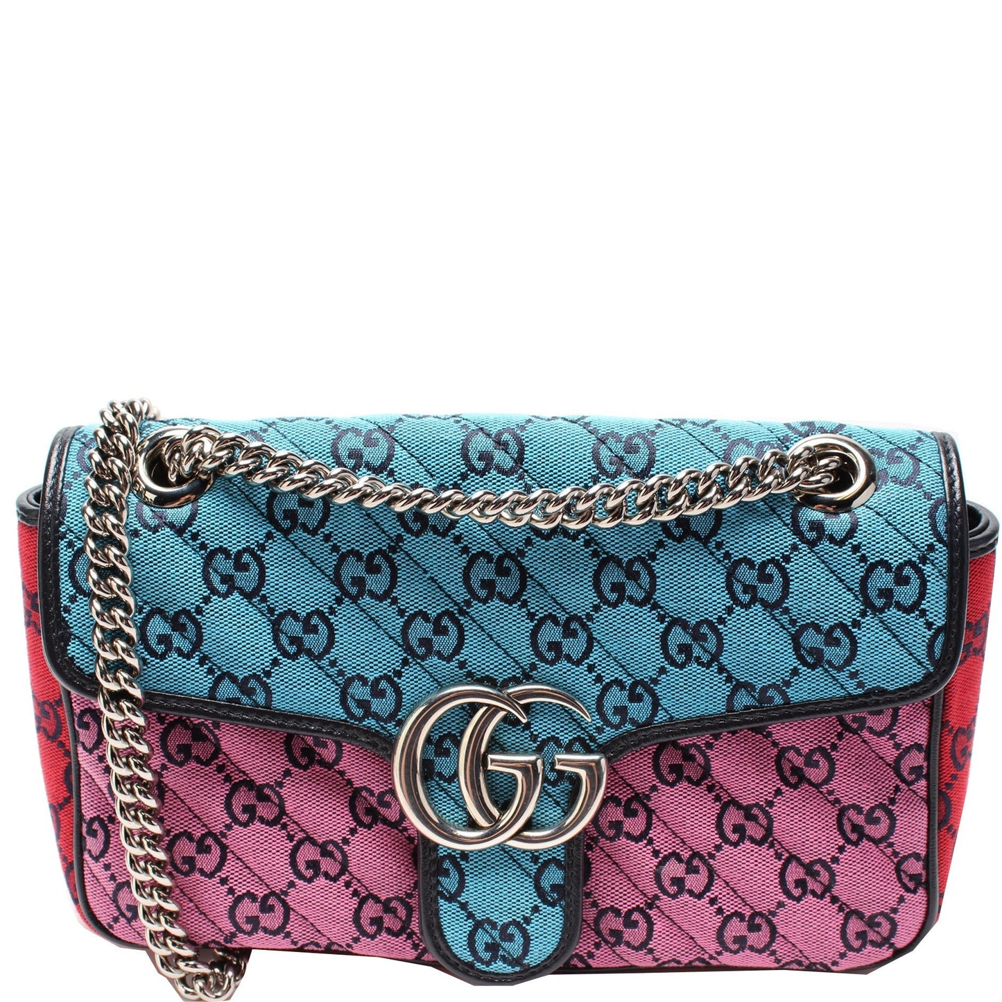 Gucci Marmont Quilted Canvas Small Flap Shoulder Bag Small Flap