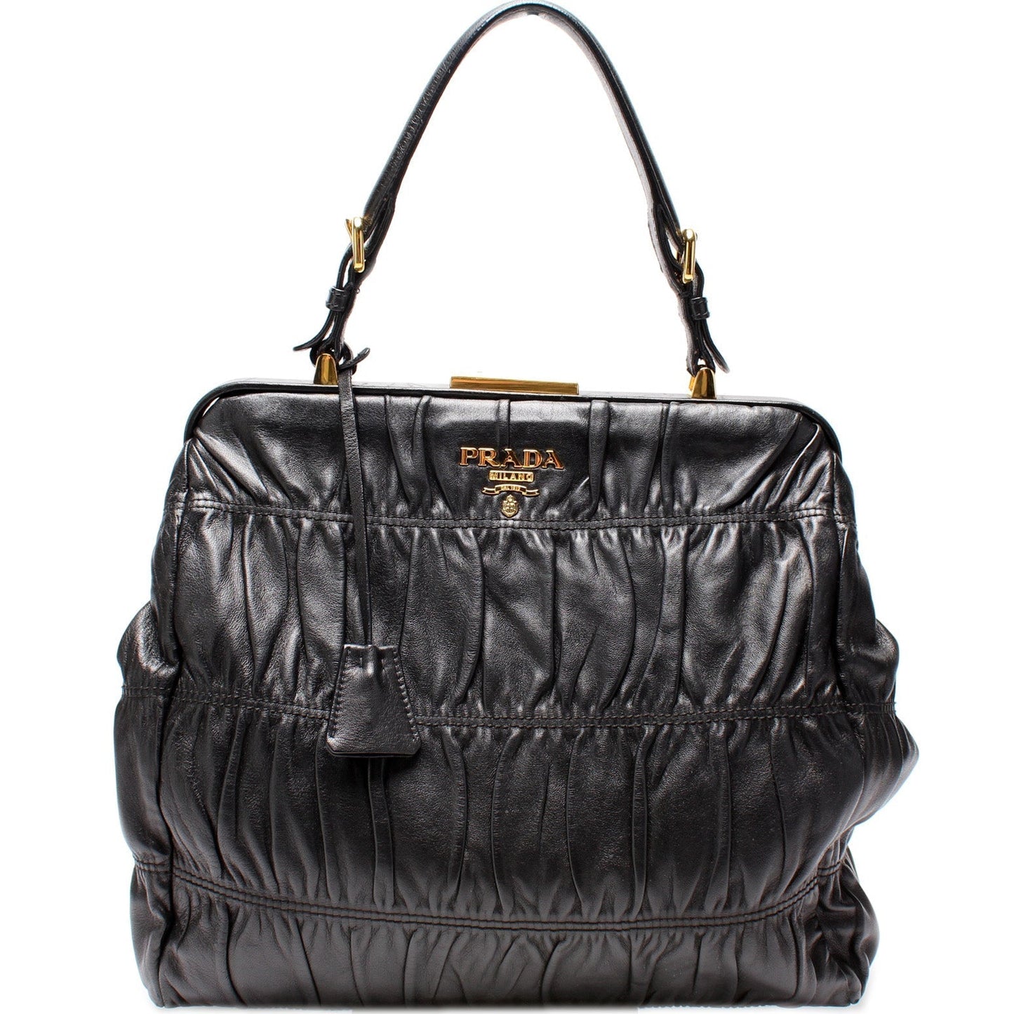 Prada Nappa Gaufre Frame Tote Bag