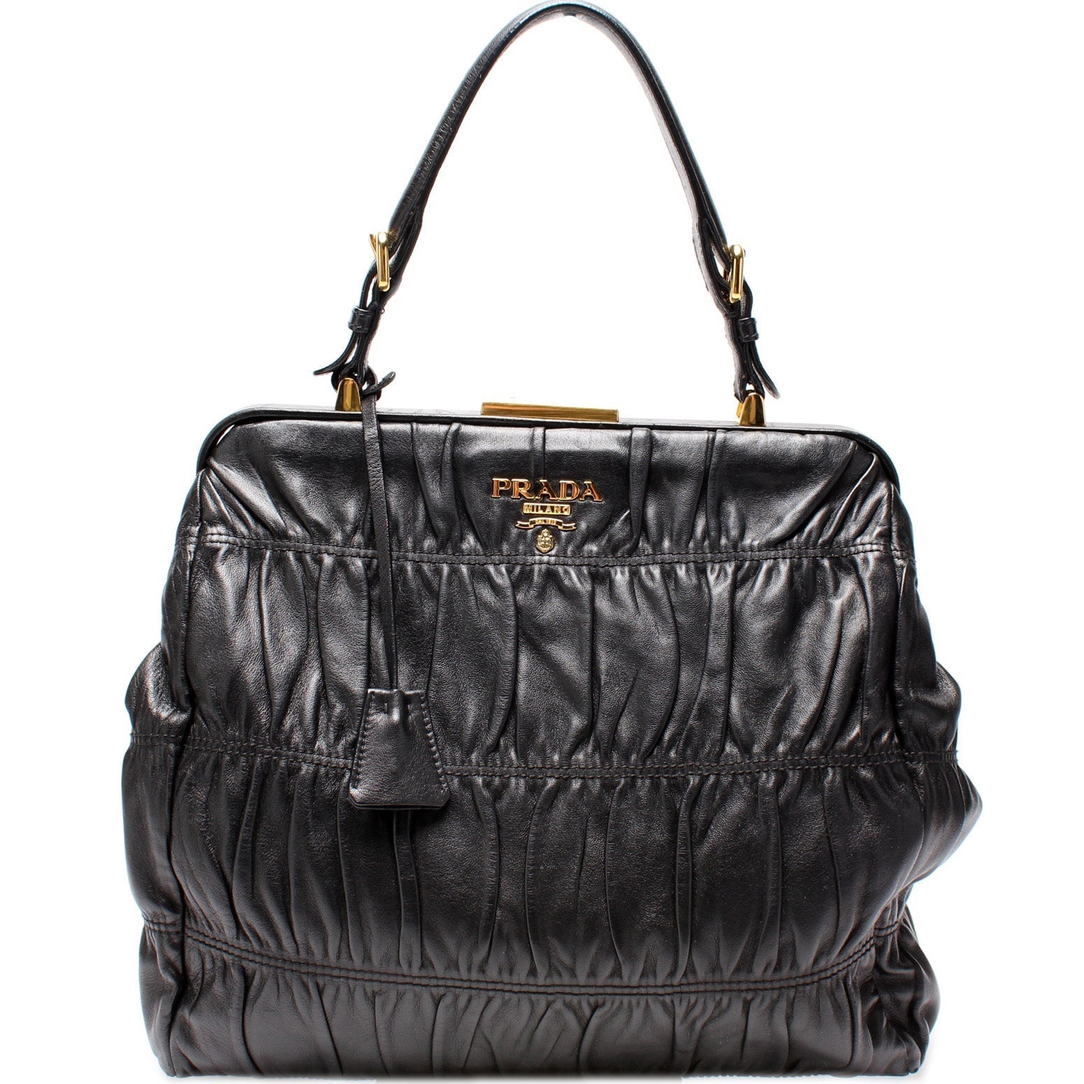 Prada Nappa Gaufre Frame Tote Bag