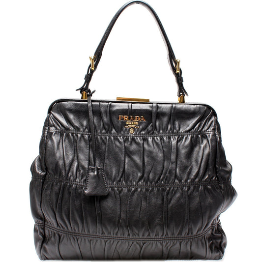 Prada Nappa Gaufre Frame Tote Bag