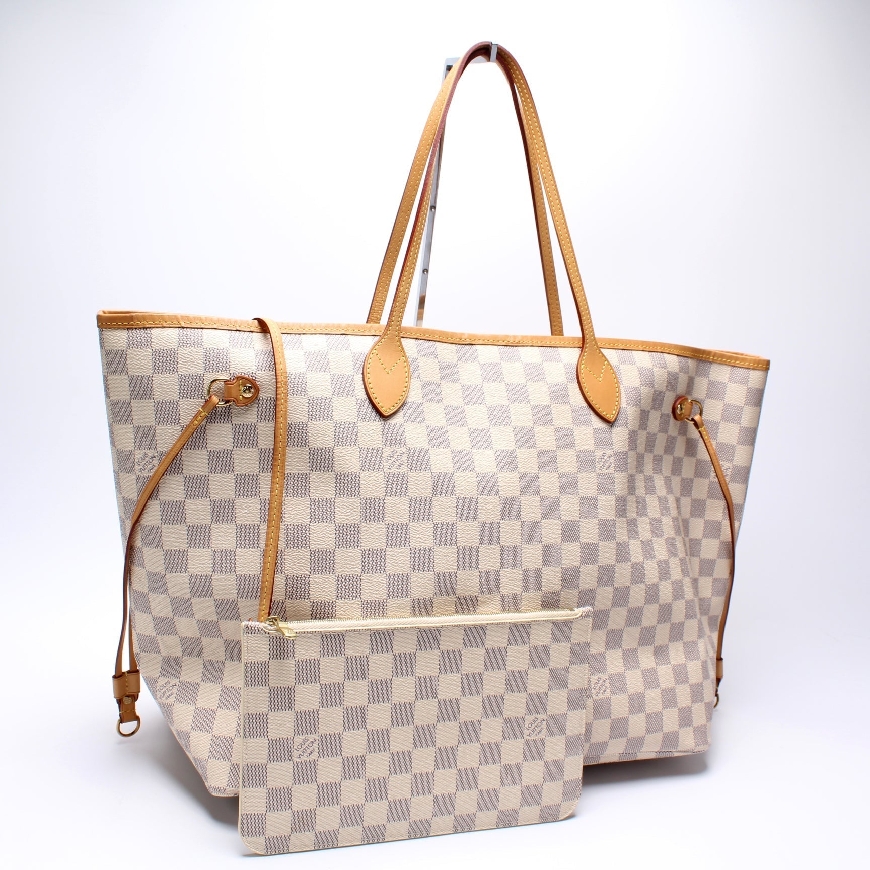 Louis Vuitton Neverfull GM W Azur Damier Wallet Case Azur 1
