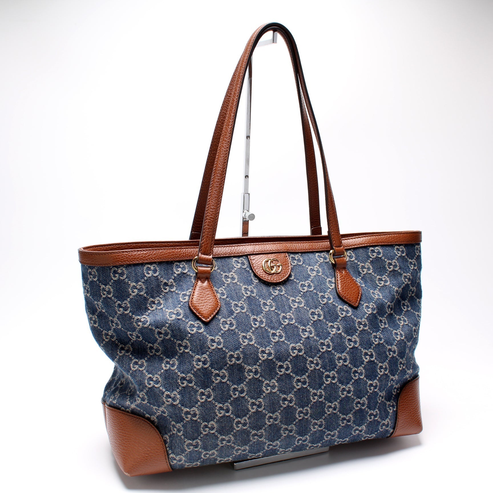 Gucci Ophidia GG Denim Tote Bag Denim Tote