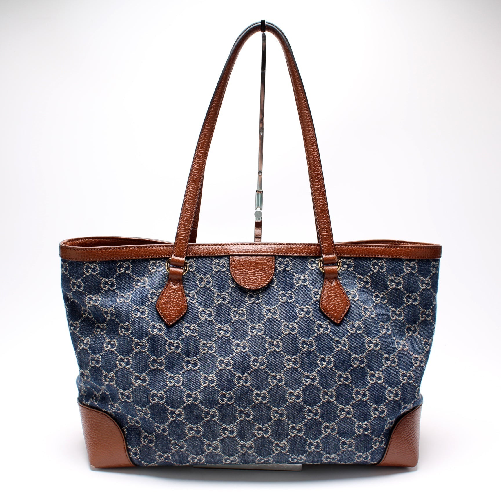 Gucci Ophidia GG Denim Tote Bag Denim Tote