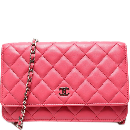 Chanel WOC Classic Quilted Lambskin Clutch Bag Lambskin 5