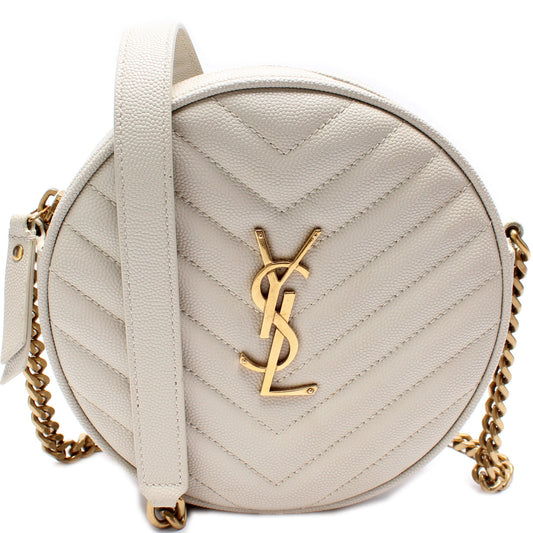 YSL Saint Laurent Grain De Round Camera Bag Travel Bag Round Camera Bag