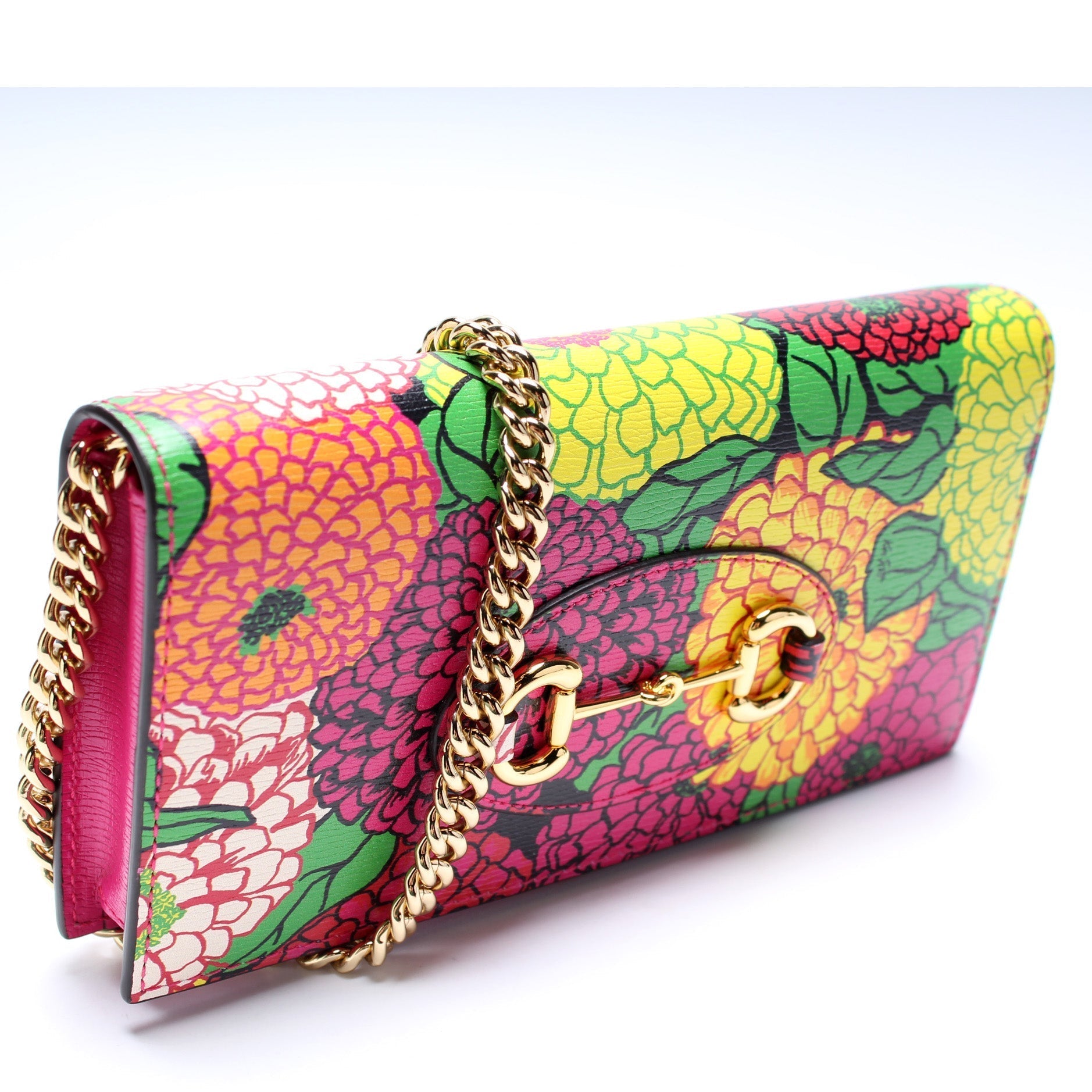 Gucci Horsebit W Chain Wallet Case W Chain