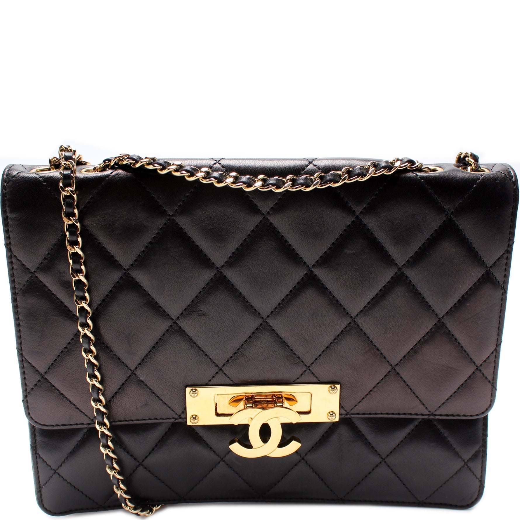 Chanel Golden Class Flap Quilted Lambskin 18M Handbag