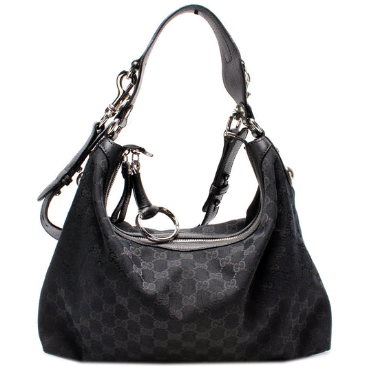 Gucci GG Icon Bit Canvas Medium Shoulder Bag