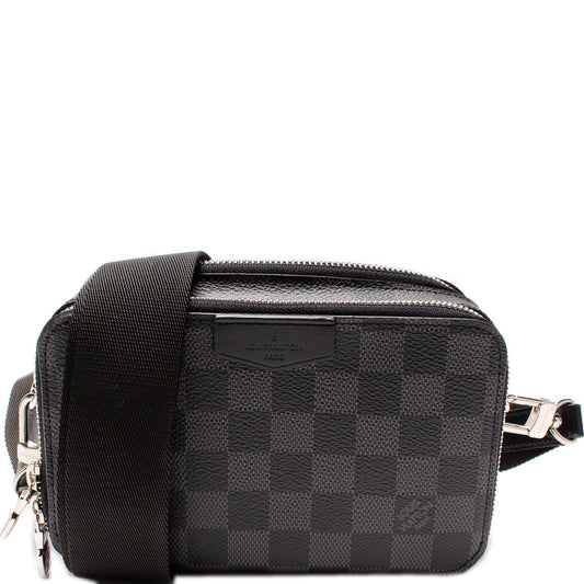 Louis Vuitton Alpha Wearable Graphite Damier Wallet Case