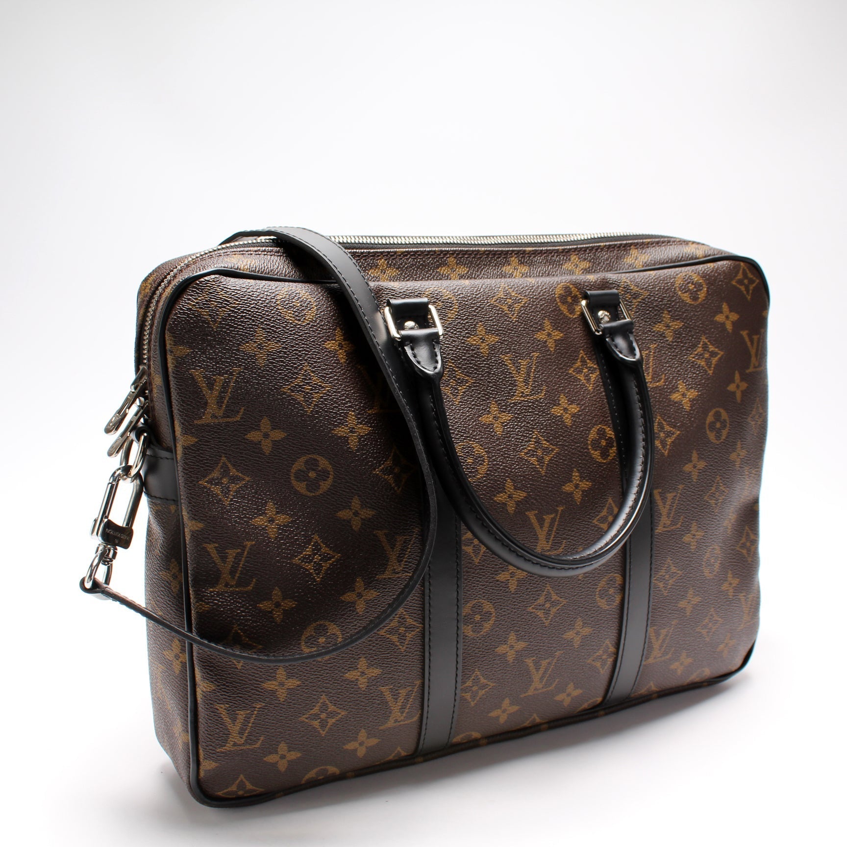 Louis Vuitton Porte Documents Voyage PM Macassar Handbag Pm Macassar