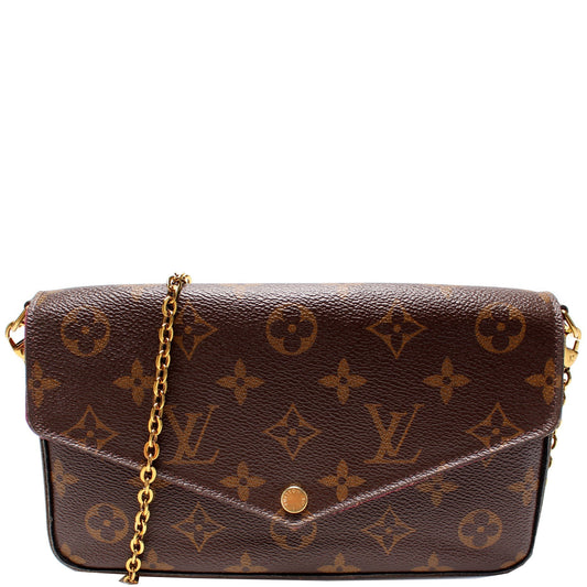 Louis Vuitton Pochette Felicie Monogram Clutch Bag Monogram 21