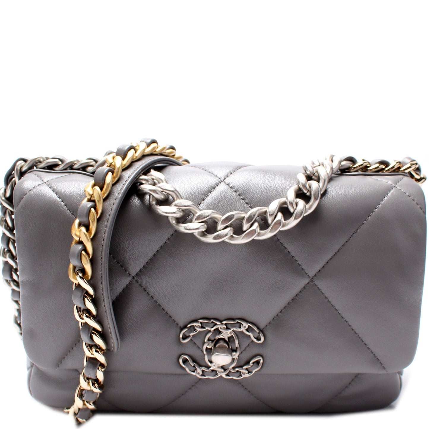 Chanel Quilted Goatskin 19 Flap 32+M Small Handbag M 1