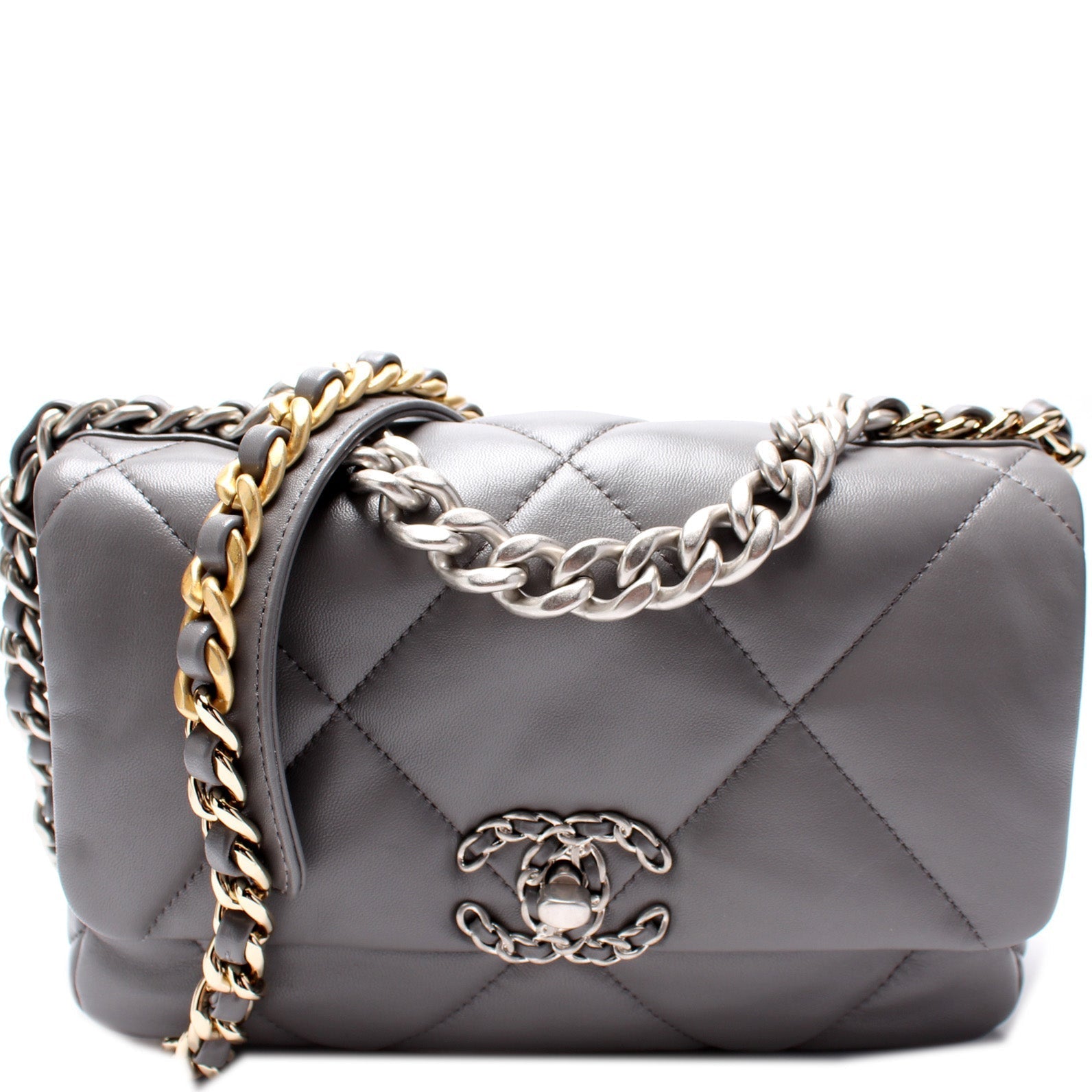 Chanel Quilted Goatskin 19 Flap 32+M Small Handbag M 1