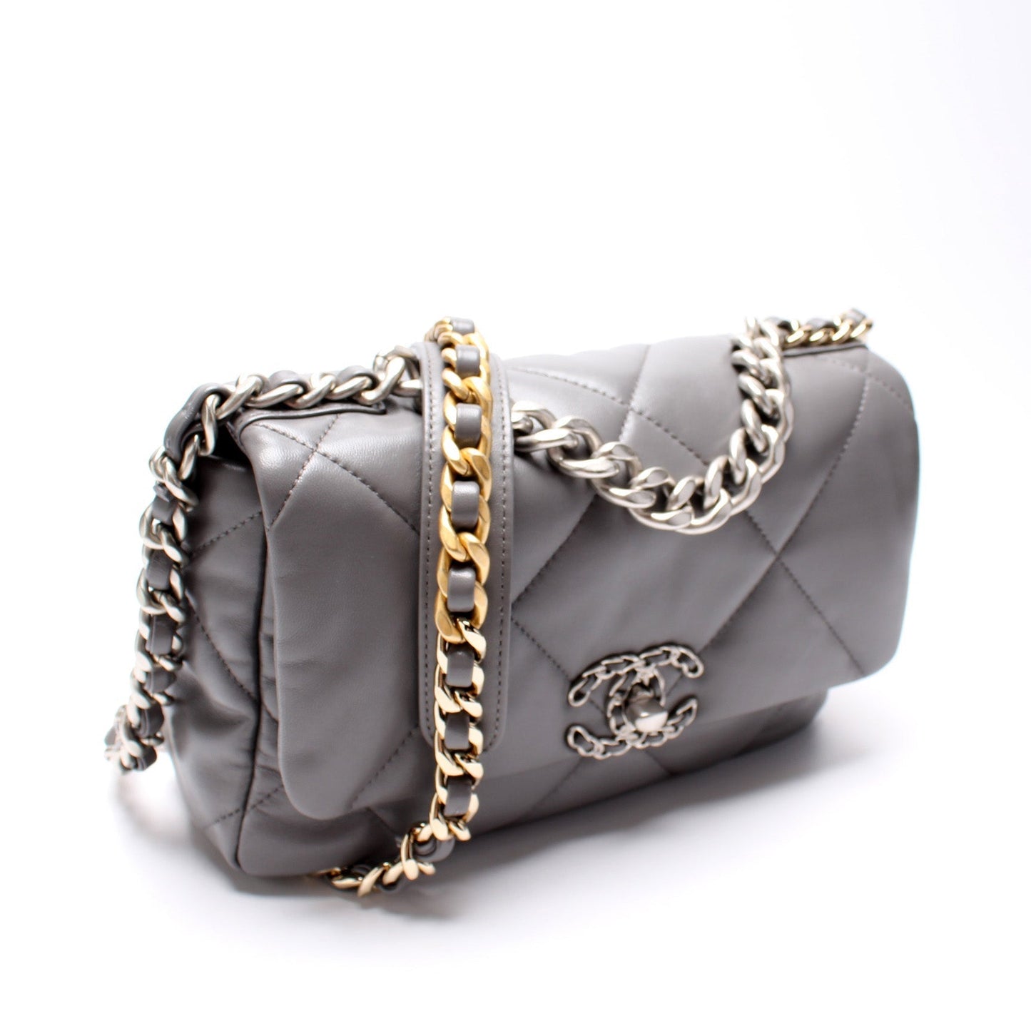Chanel Quilted Goatskin 19 Flap 32+M Small Handbag