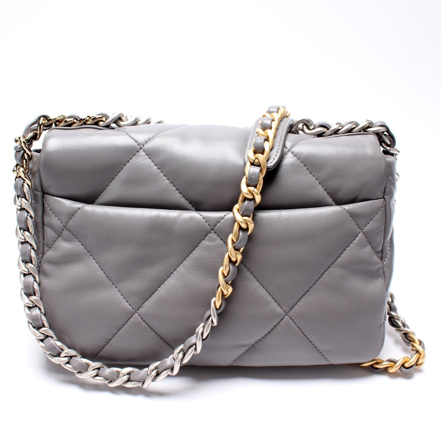 Chanel Quilted Goatskin 19 Flap 32+M Small Handbag M 1