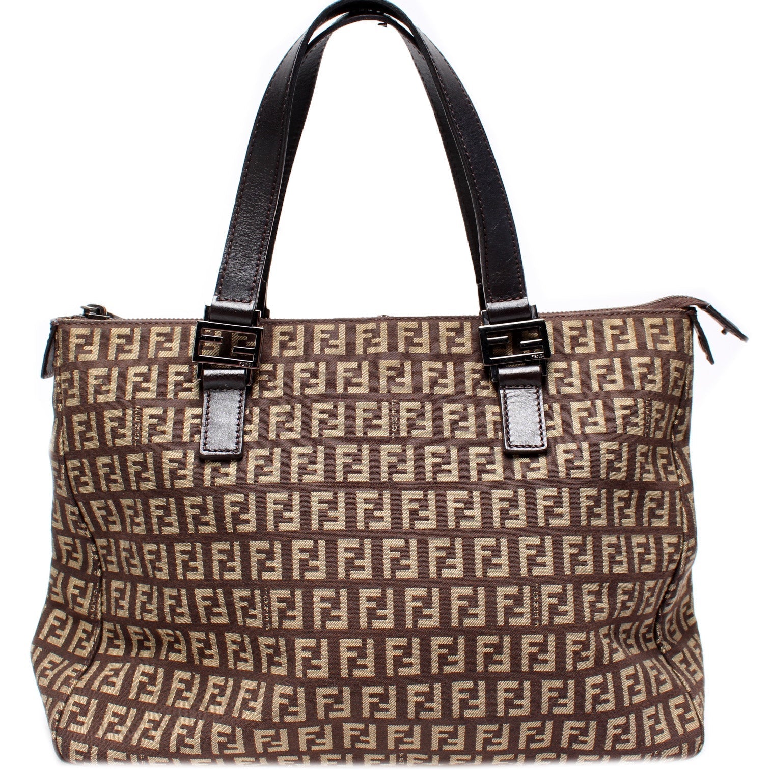 Fendi 8Bh134 Zucchino Tote Bag Zip