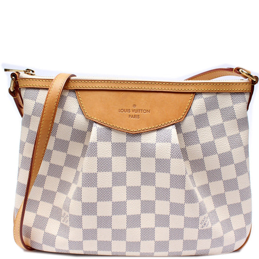 Louis Vuitton Siracusa Azur PM Damier Handbag Azur 2