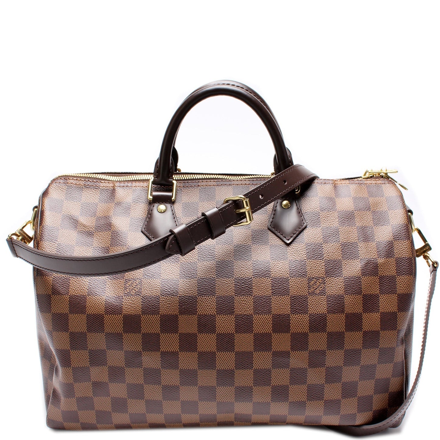 Louis Vuitton Speedy 35 Bandouliere Ebene Damier Handbag Ebene 6