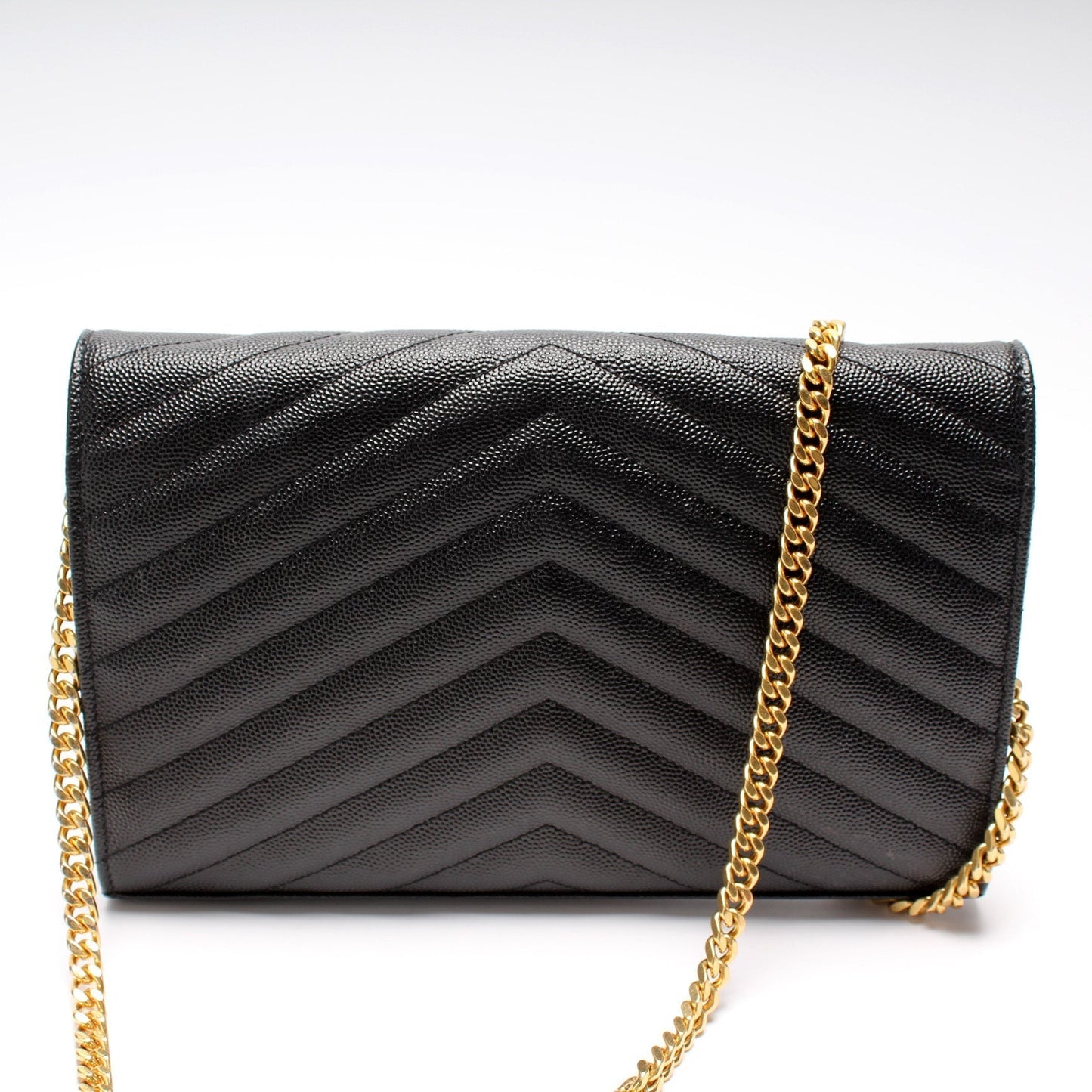 YSL Saint Laurent Grain De Wallet Bag Chain Travel Bag Chain Wallet 11