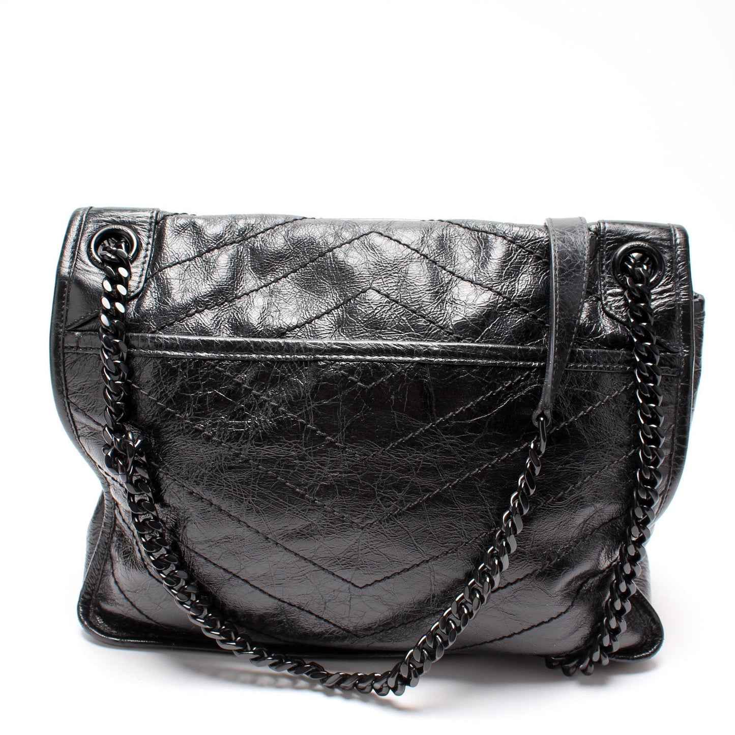 YSL Saint Laurent Niki Crinkle Bag Leather Medium Travel Bag Crinkle Leather 1