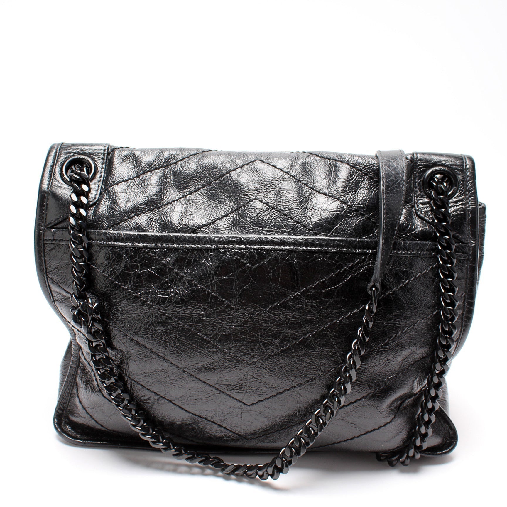 YSL Saint Laurent Niki Crinkle Bag Leather Medium Travel Bag Crinkle Leather 1