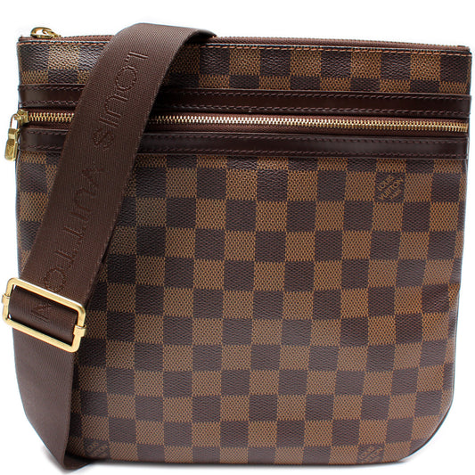 Louis Vuitton Pochette Bosphore Ebene Damier Clutch Bag Ebene 10