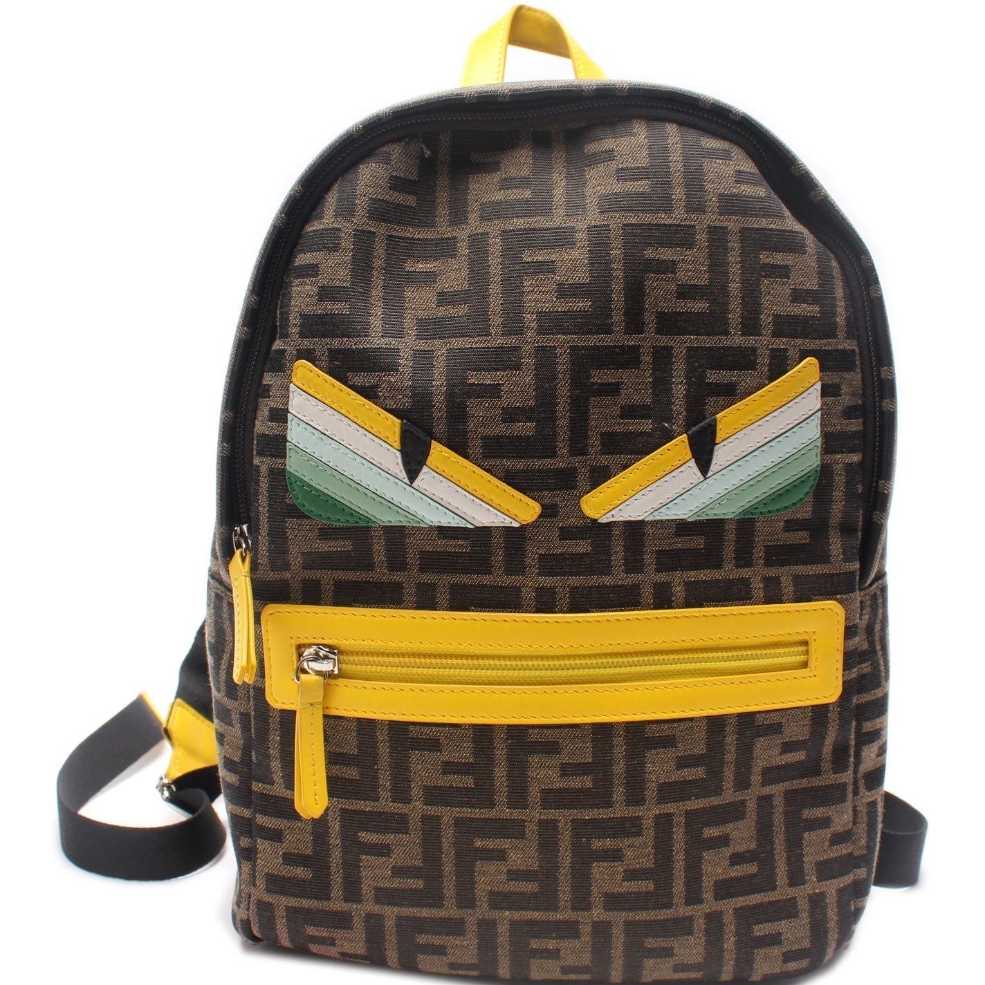 Fendi Zucca Monster Eyes Backpack Bag Canvas Small