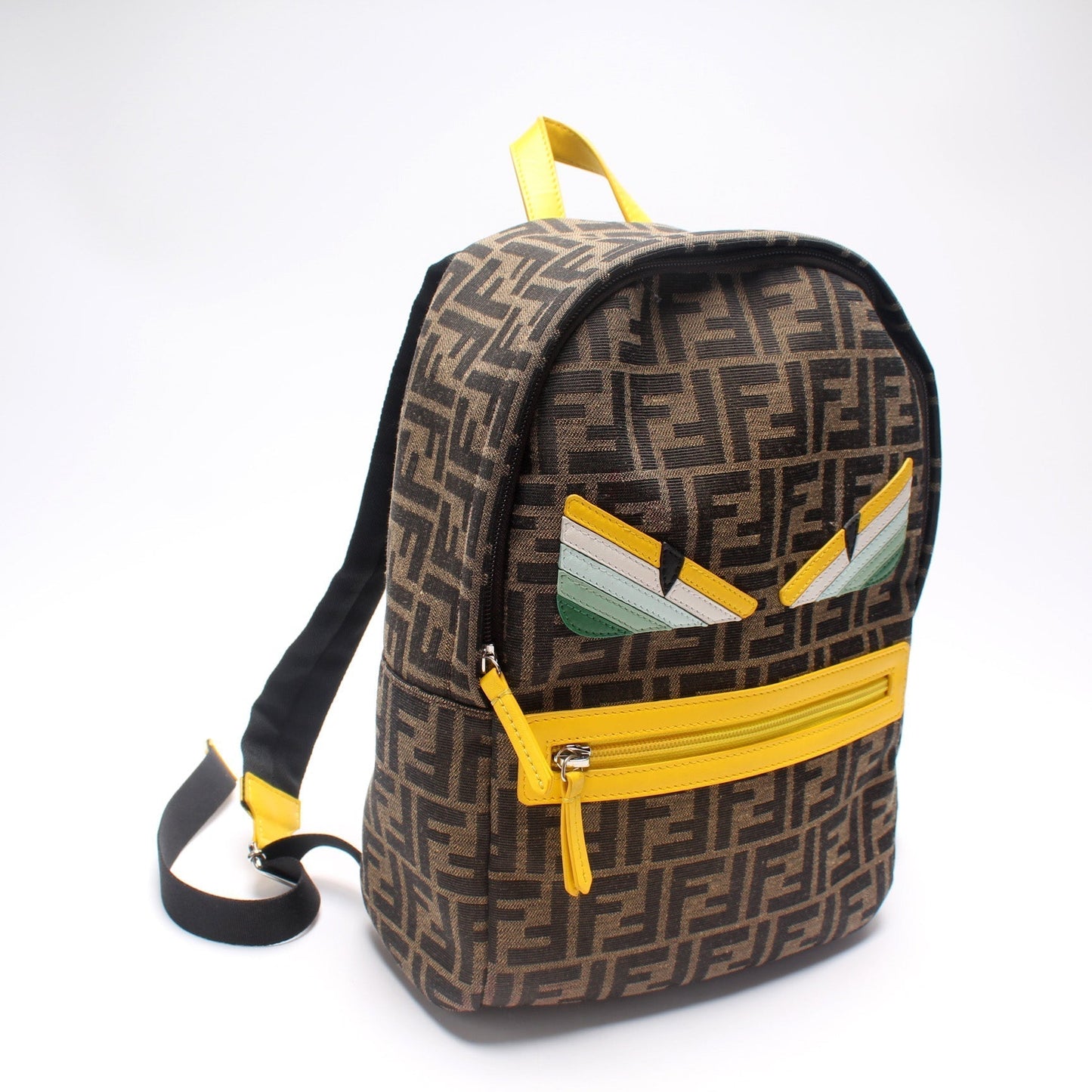 Fendi Zucca Monster Eyes Backpack Bag Canvas Small